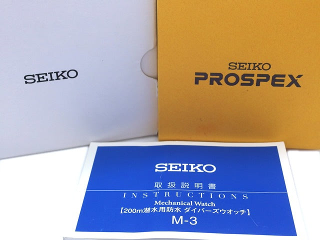 セイコー プロスペックス ダイバー スキューバ 青文字盤 SBDC003 自動巻 OH済 USED