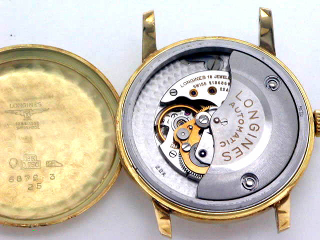 ロンジン 18金無垢 ラウンド Cal.22A 自動巻 OH済 1950年代