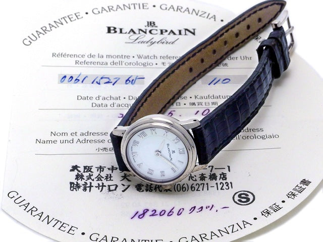 ブランパン レディーバード 0061-1527-65 18KWG 手巻 OH済 USED