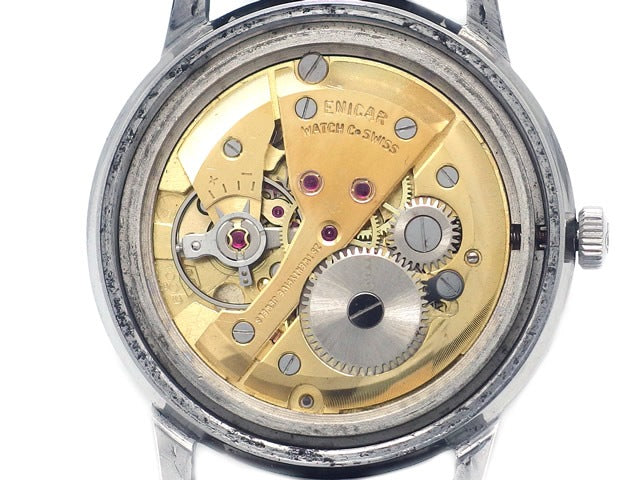 エニカ ウルトラソニック AS1009 Cal.AR1009B 25石手巻 OH済 1960年代 Enicar