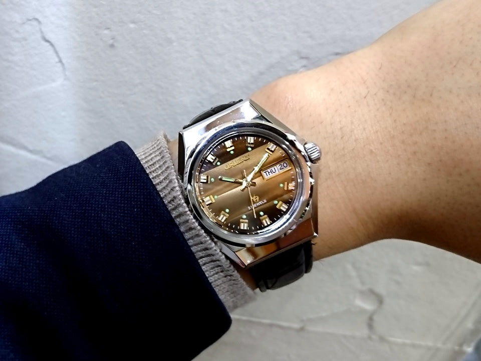 オリエント ハイエース IT489156-6A CX 21石自動巻 OH済 1970年代