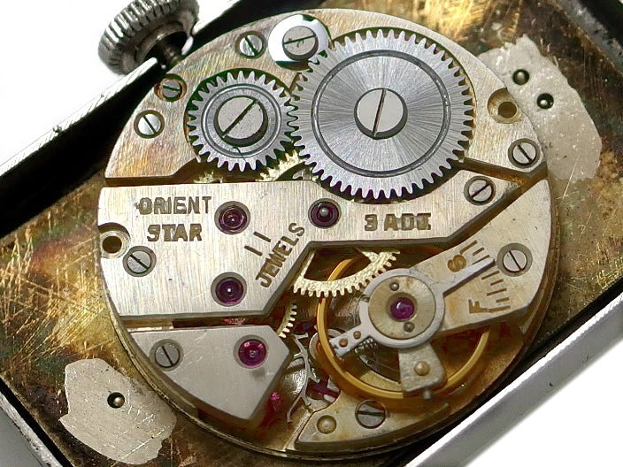 オリエント オリエントスター 角型ケース 11石手巻 OH済 1960年代