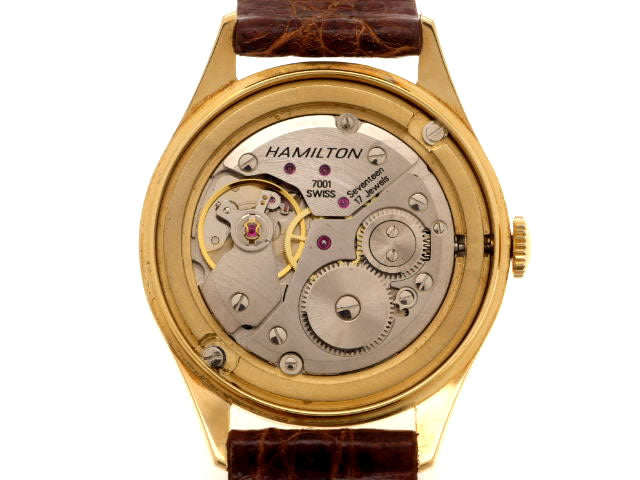 ハミルトン 18K無垢 Ref.109040 Cal.7001 手巻 OH済 1990年代