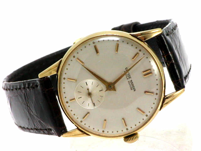 ユリスナルダン 18KYG 手巻 1950年代　