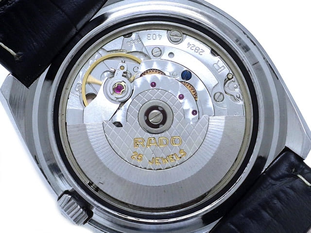 ラドー マンハイム 702 9面カットガラス 自動巻 OH済 1970年代