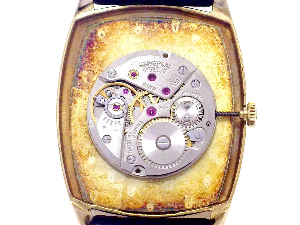 ユニバーサルジュネーブ Ref.542137 Cal.1-42 GP トノー型ケース 手巻 OH済 1970年代　Universal