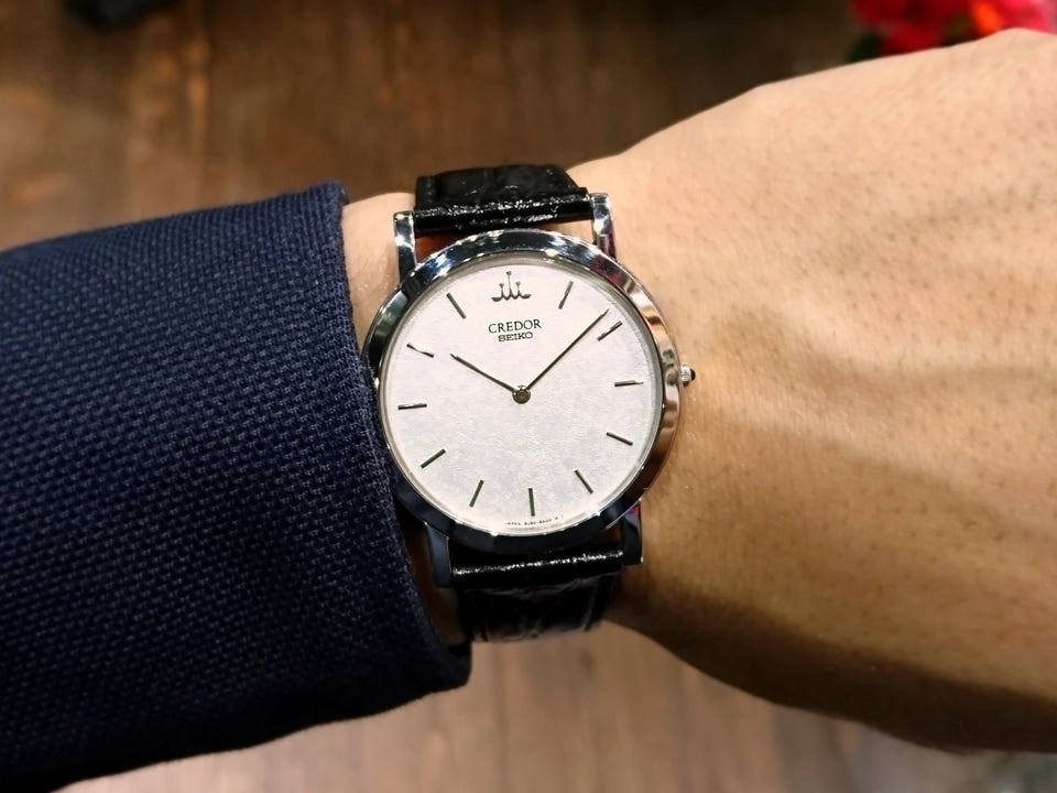 セイコー クレドール 8J80-8A00 Pt950 プラチナ無垢 クオーツ USED Seiko