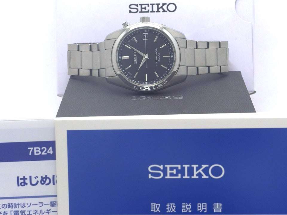 【美品】セイコー スピリット SBTM159 7B24-0AN0 電波ソーラー USED Seiko