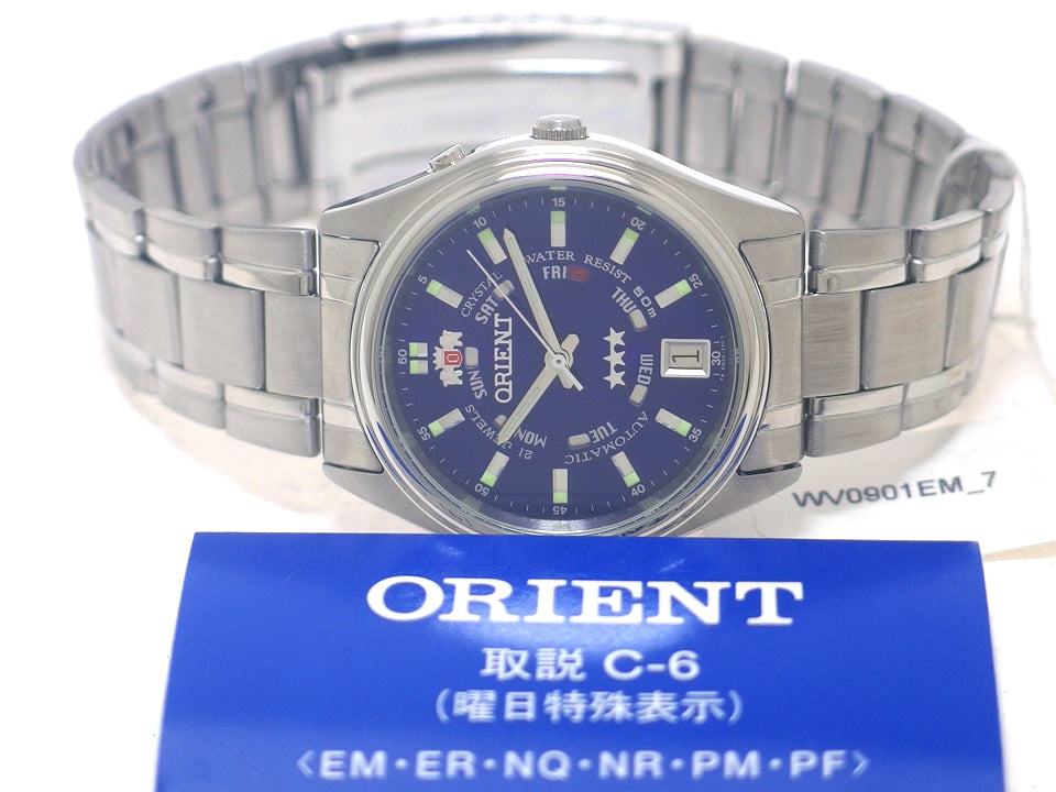 オリエント オートマチック デイデイト WV0901EM-7 自動巻 未使用品 ORIENT
