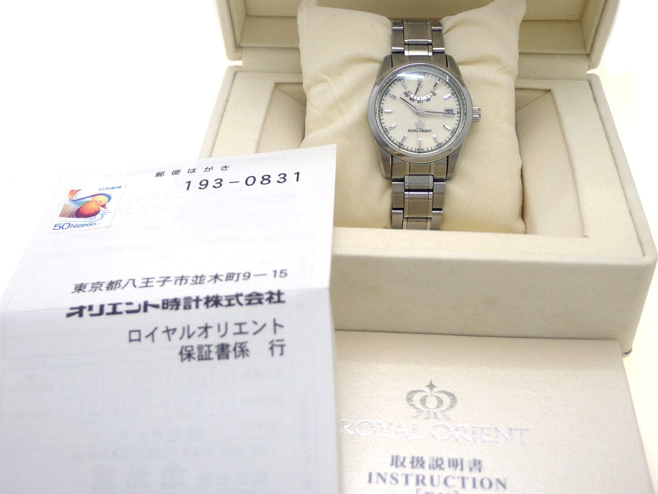 ロイヤルオリエント WE0021EK パワーリザーブ 自動巻 USED ORIENT