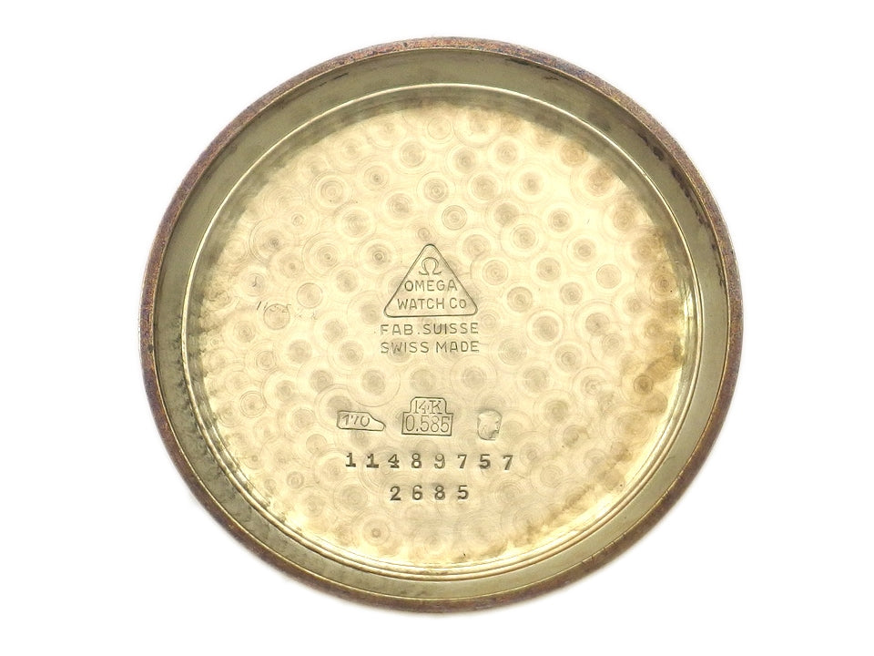 オメガ 14K 30mmキャリバー Ref.2685 17石 Cal.266 手巻 OH済 1956年製 Omega