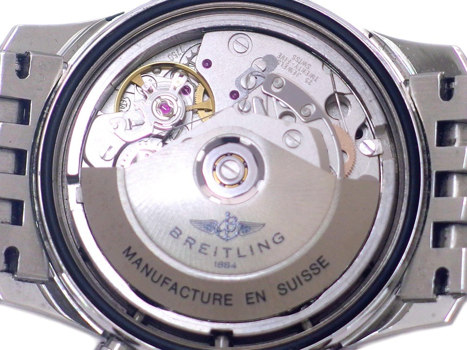 Breitling Old Navitimer A13022 Black Dial Automatic Winding Overhauled 1995-2002 USED