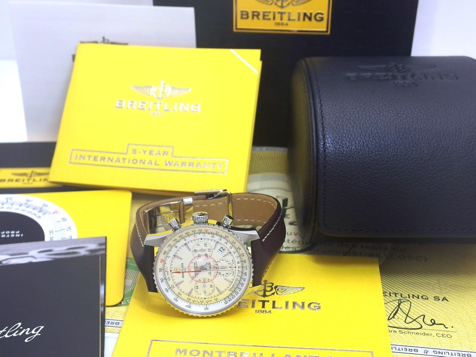 【美品】ブライトリング モンブリラン01 AB0130 A033G09W 自動巻 2012年以降 USED　Breitling