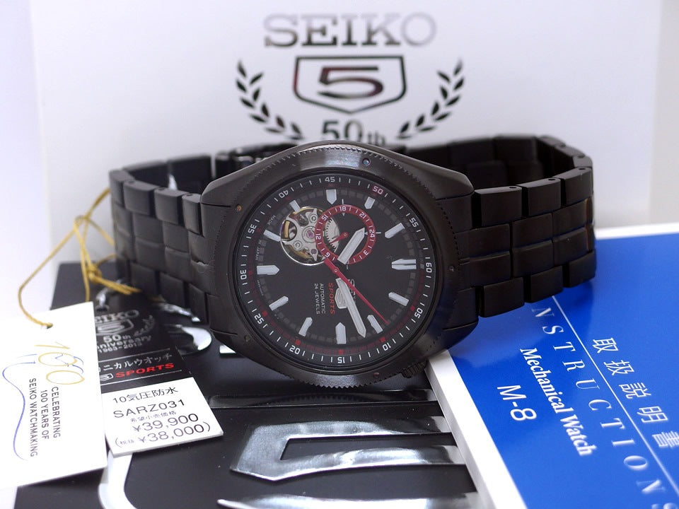 セイコー 5スポーツ 50周年記念 限定モデル SARZ031 自動巻 2013年 USED Seiko