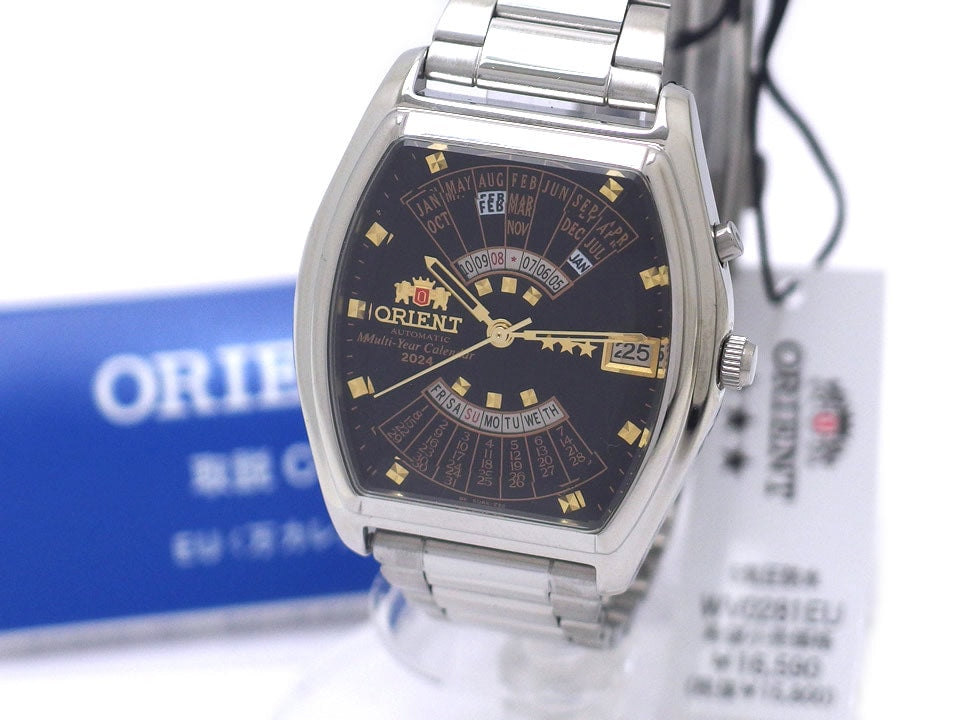 オリエント 万年カレンダー トノー型ケース WV0281EU 自動巻 未使用品 ORIENT