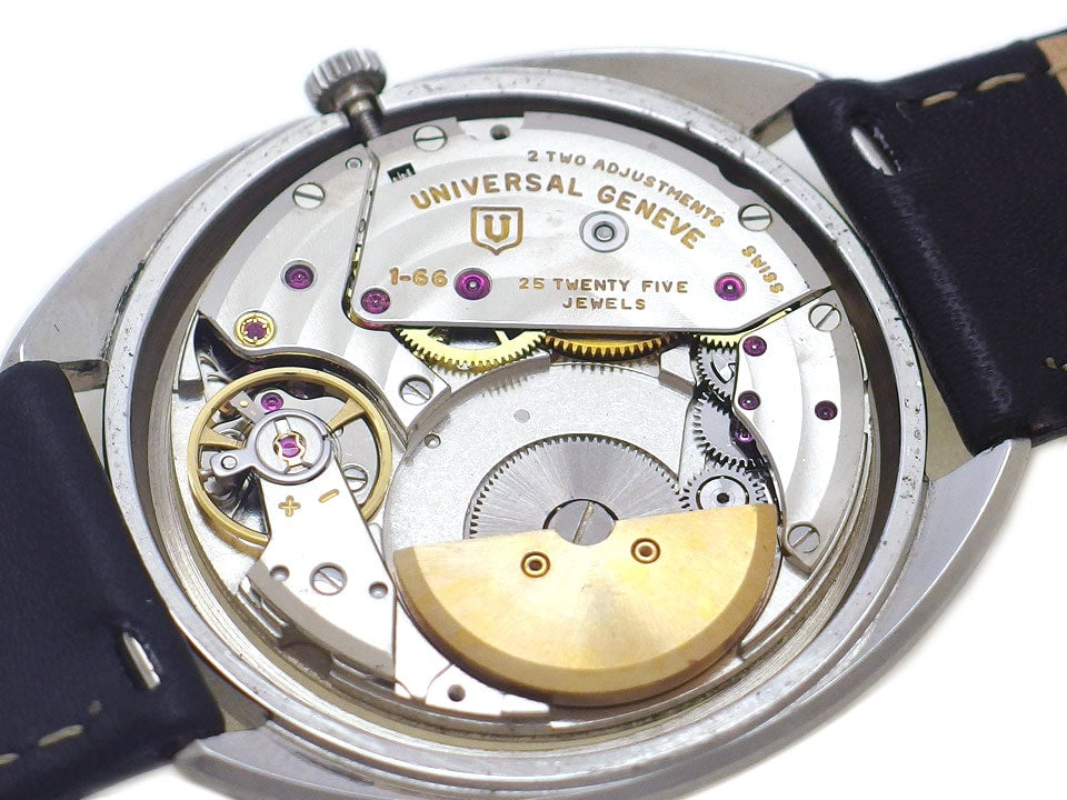 ユニバーサルジュネーブ ホワイトシャドウ Ref.866101/02 Cal.1-66 自動巻 OH済 1967年頃