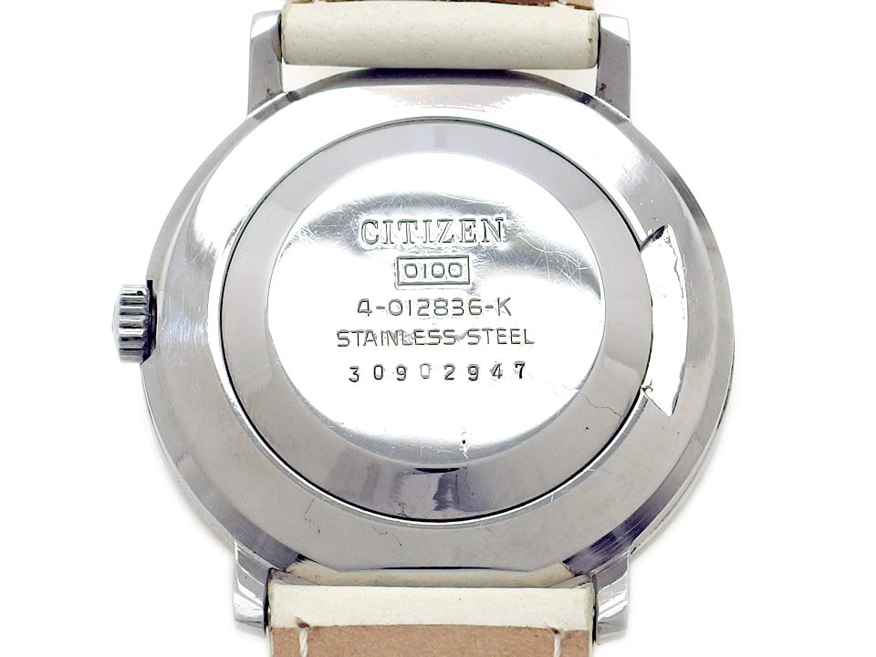 シチズン 2針 34mm 4-012836-K 緑文字盤 21石 手巻 昭和48年製