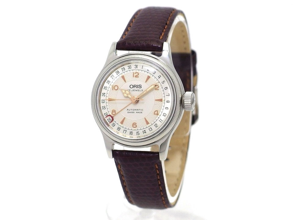 オリス ビッグクラウン ポインターデイト レディース 32mm 584 7400 自動巻 OH済 2000年代 USED