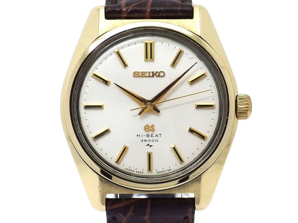 グランドセイコー 4520-8000 ハイビート36000 CAP GOLDケース 25石手巻 OH済 昭和45年製 Seiko