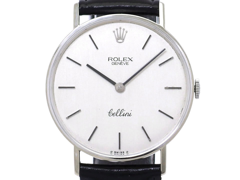 ロレックス チェリーニ メンズ Ref.3833 18金ホワイトゴールド Cal.1600 手巻 OH済 1973年製 Rolex