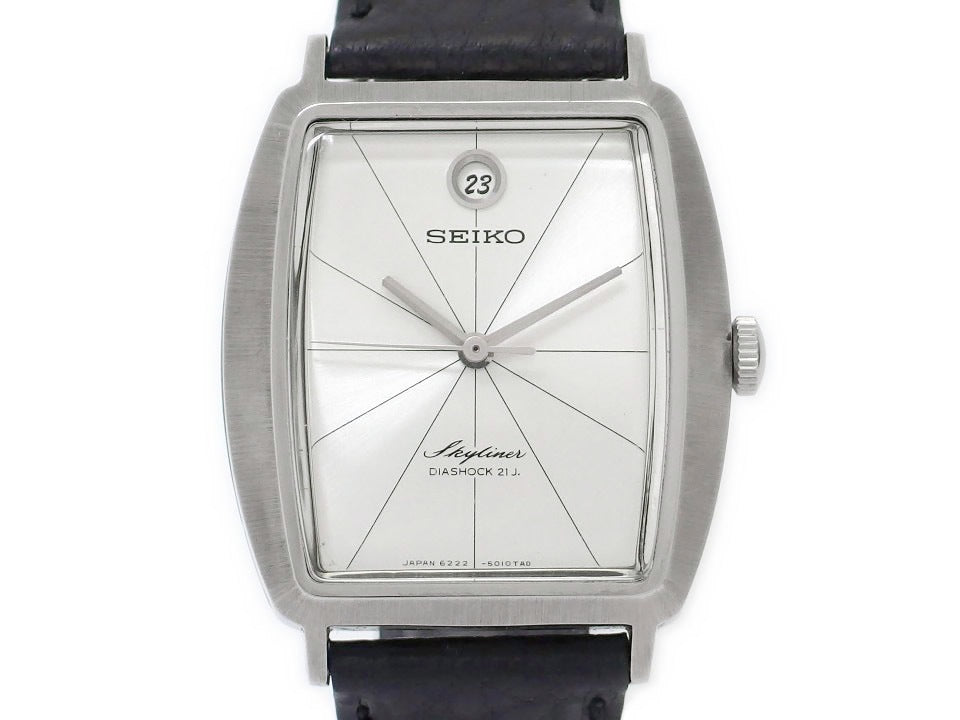 セイコー スカイライナー 6222-5010 スクエアケース 21石 手巻 OH済 昭和42年/1967年製 Seiko