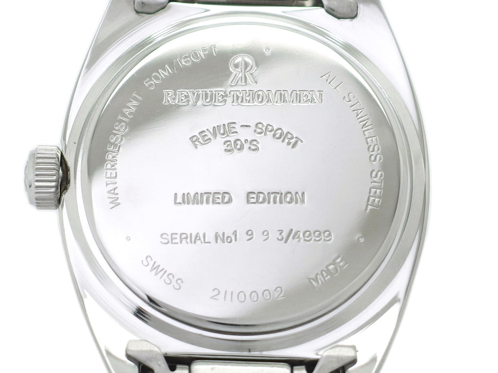 Revue Thommen Revue Sport 30's Reissue 2110002 Cal. MSR K1 Manual-Wind, Serviced, Purchased in 1998, USED