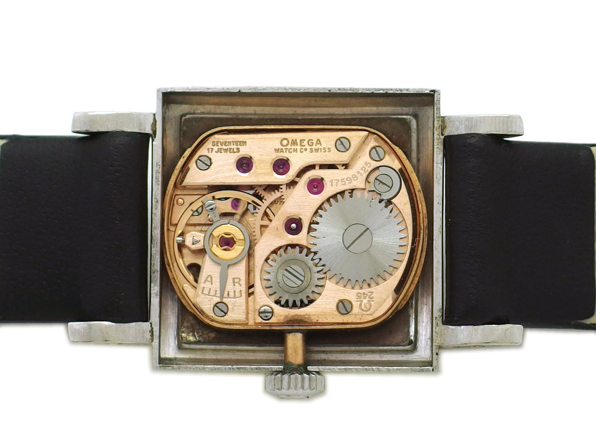 オメガ 10493 1 レディース 18金無垢ホワイトゴールド Cal.245 17石 手巻 OH済 1961年製 Omega