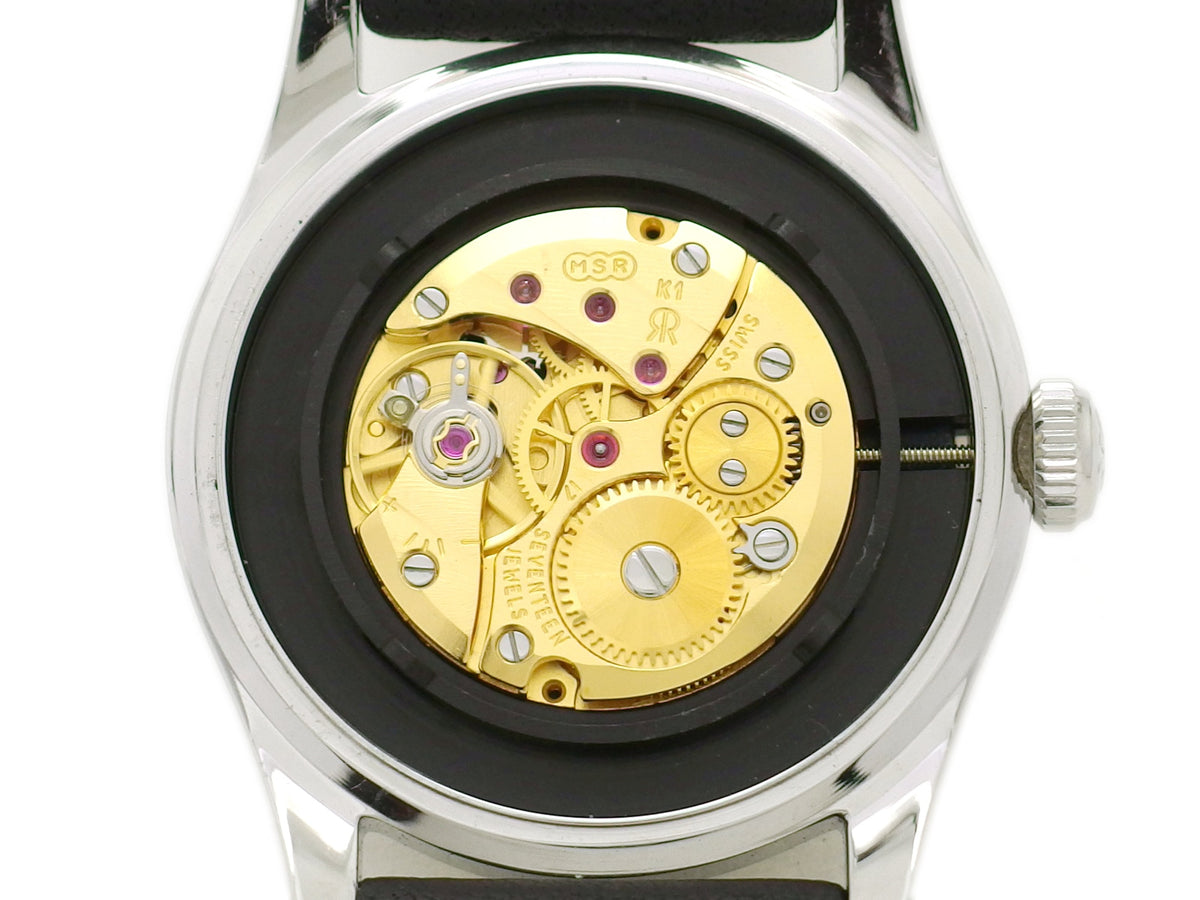 レビュートーメン レビュースポーツ50'S 2110001 33mm 1999本限定復刻版 Cal.MSR K1 手巻 OH済 1990年代 USED
