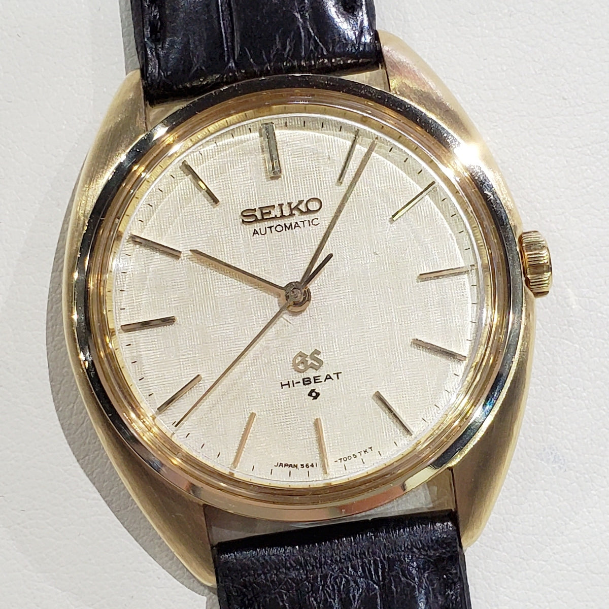 [Rare] Grand Seiko 5641-7005, 18K Solid Gold Case, Original Buckle, Automatic, Serviced, Manufactured in 1971 (Showa 46)