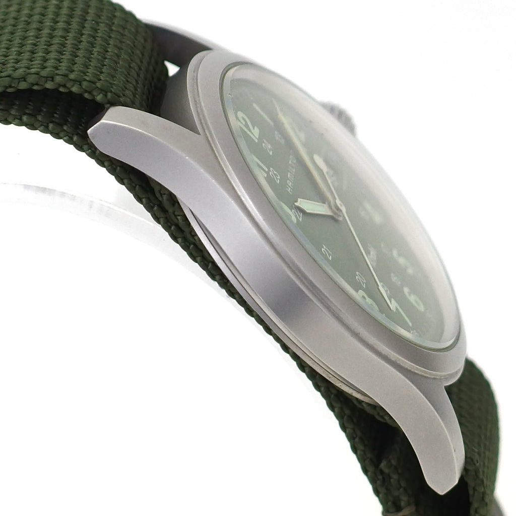 ハミルトン カーキ 38mm H68411363 グリーン文字盤 クオーツ USED Hamilton