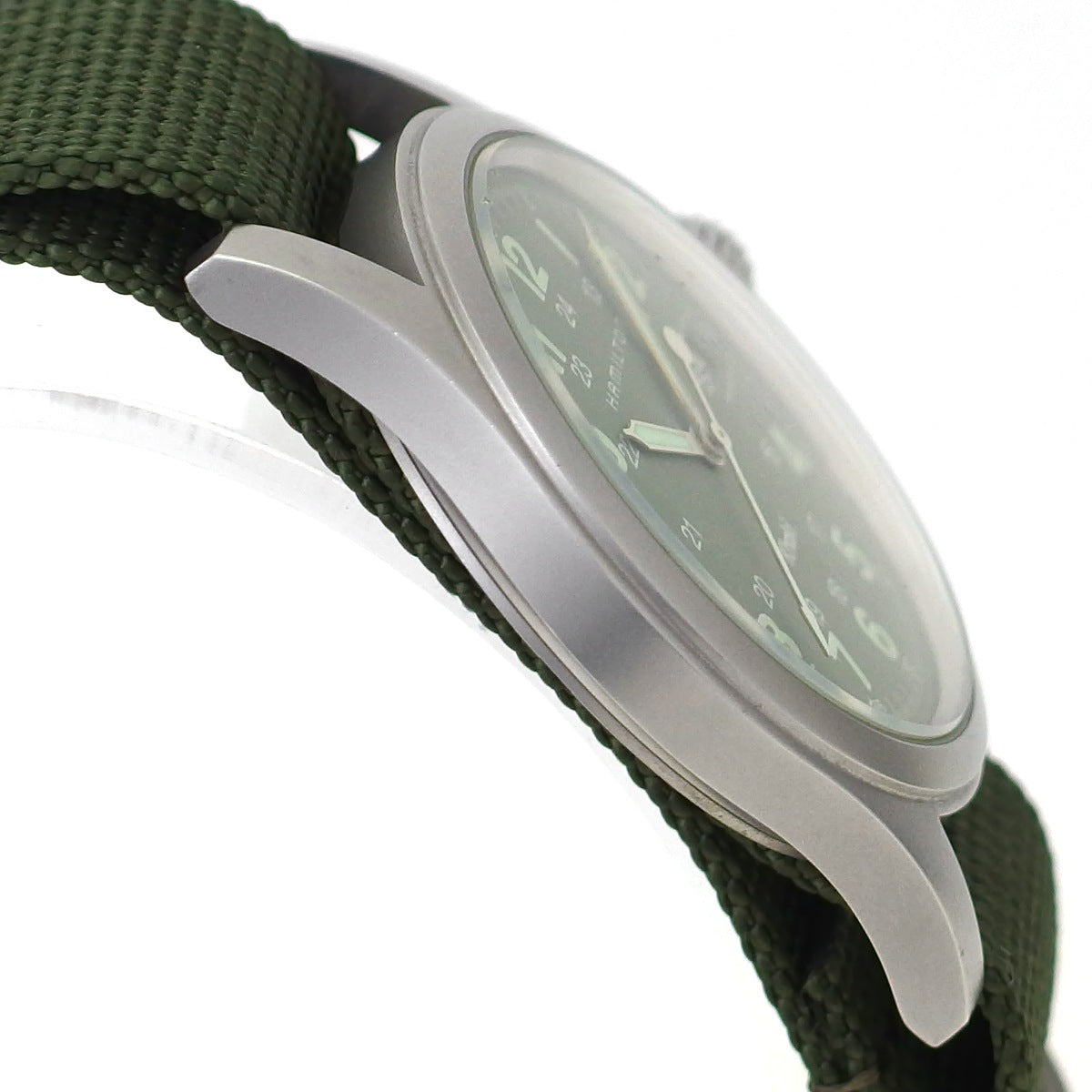 ハミルトン カーキ 38mm H68411363 グリーン文字盤 クオーツ USED Hamilton