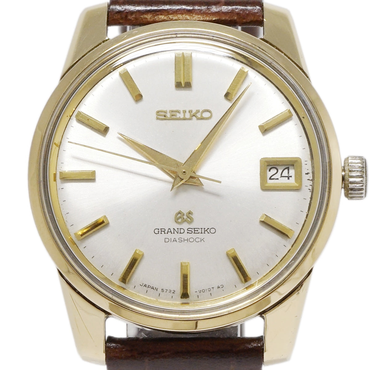 グランドセイコー セカンドモデル 5722-9011 CAP GOLDケース GSメダリオン 手巻 OH済 昭和42年/1967年製 Seiko