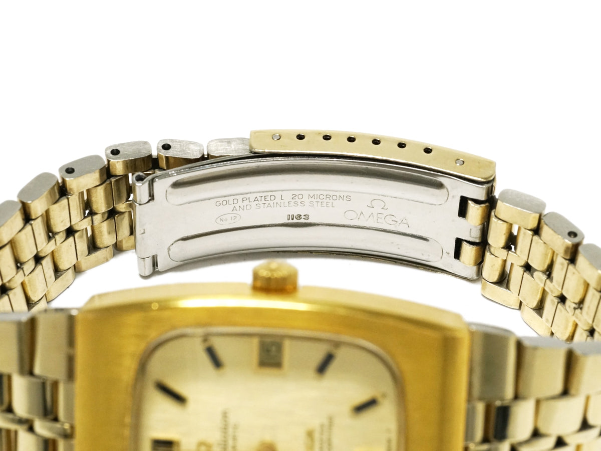 オメガ コンステレーション Ref.168.044 金メッキ 角型 後付純正ブレス Cal.1001 自動巻 OH済 1971年製 Omega