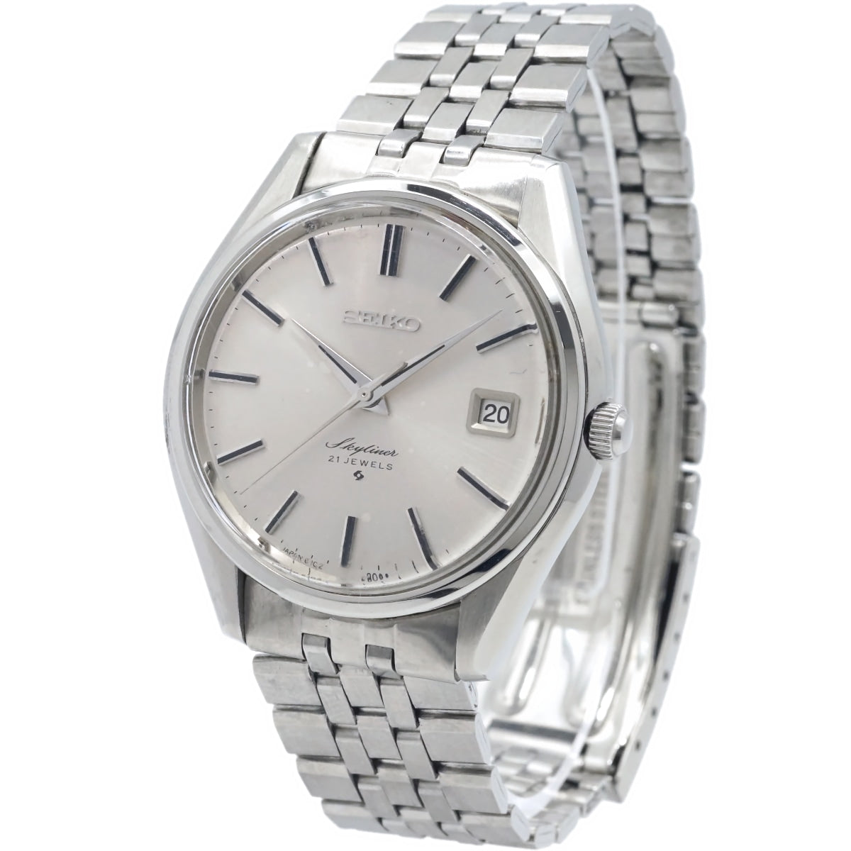 セイコー スカイライナー 6102-8000 デイト Cal.6102A 21石 手巻 OH済 昭和47年/1972年製 Seiko