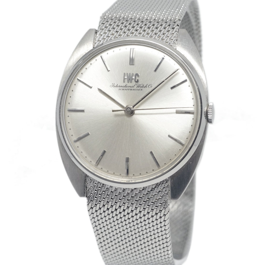 IWC Ref.2407 トノー型 純正メッシュブレスレット Cal.403 手巻き OH済 1973年製