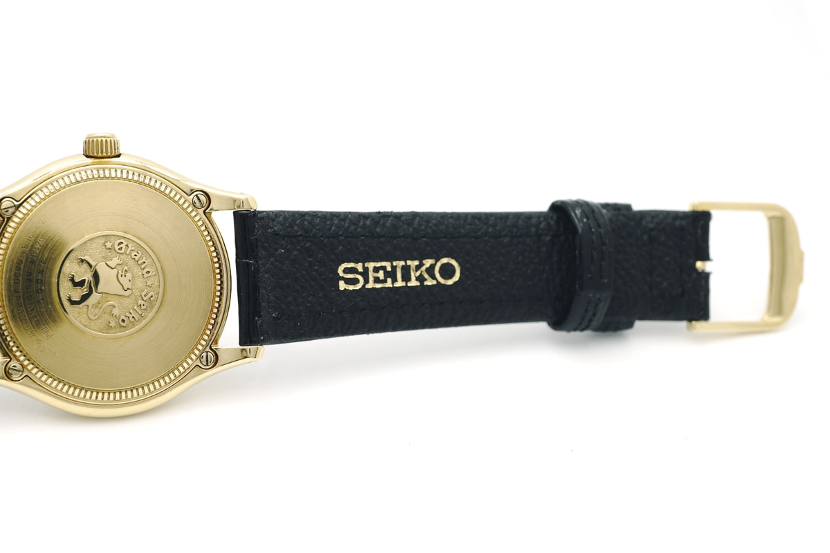 Grand Seiko SBGX016 9F61-0A30 18K Solid Gold Original Buckle Quartz 1998 USED Grand Seiko