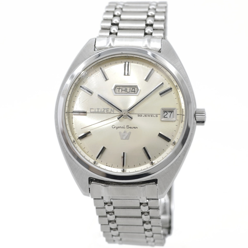 シチズン クリスタルセブン 33石 ACSS3010-Y 自動巻 OH済 昭和42年/1967年製 Citizen