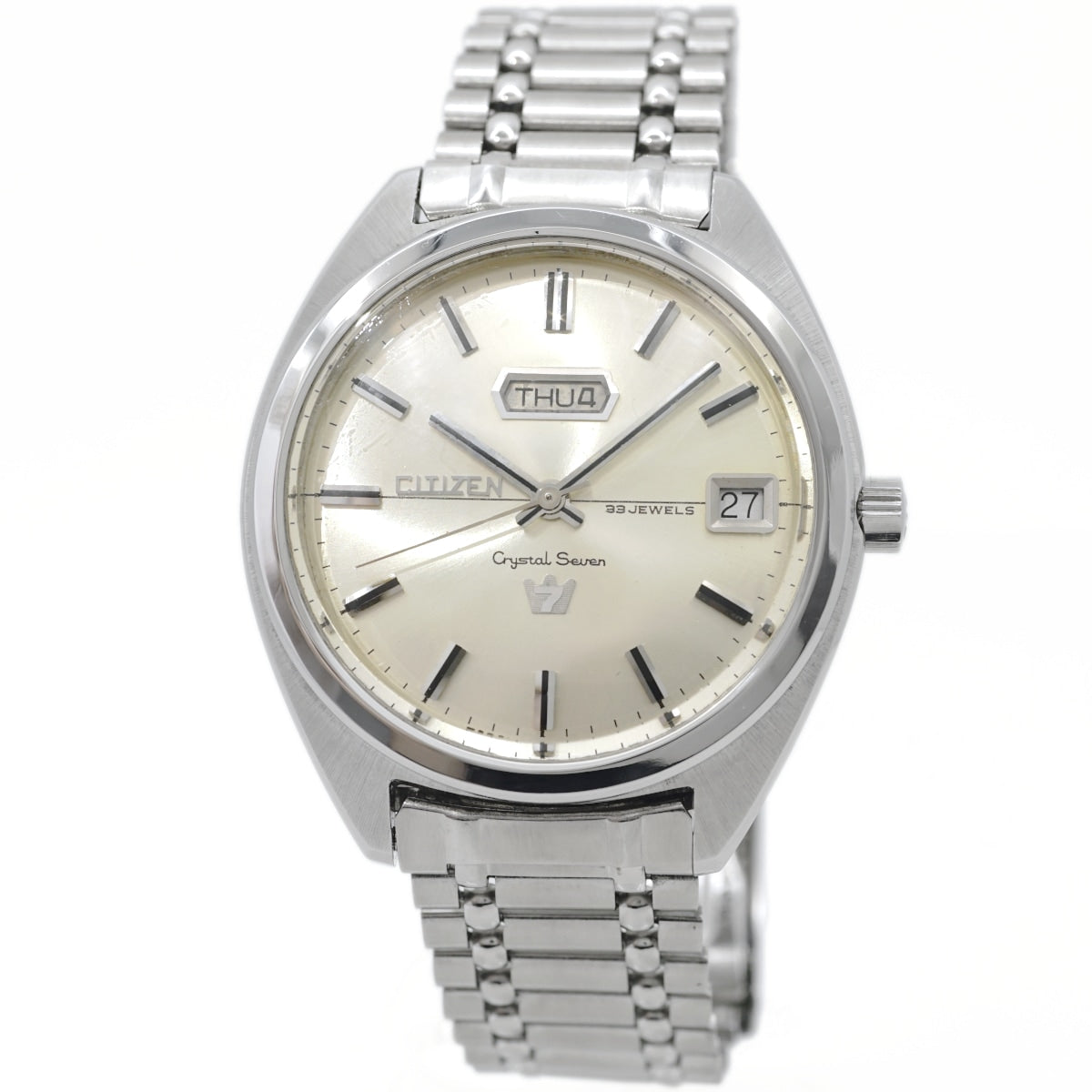 シチズン クリスタルセブン 33石 ACSS3010-Y 自動巻 OH済 昭和42年/1967年製 Citizen