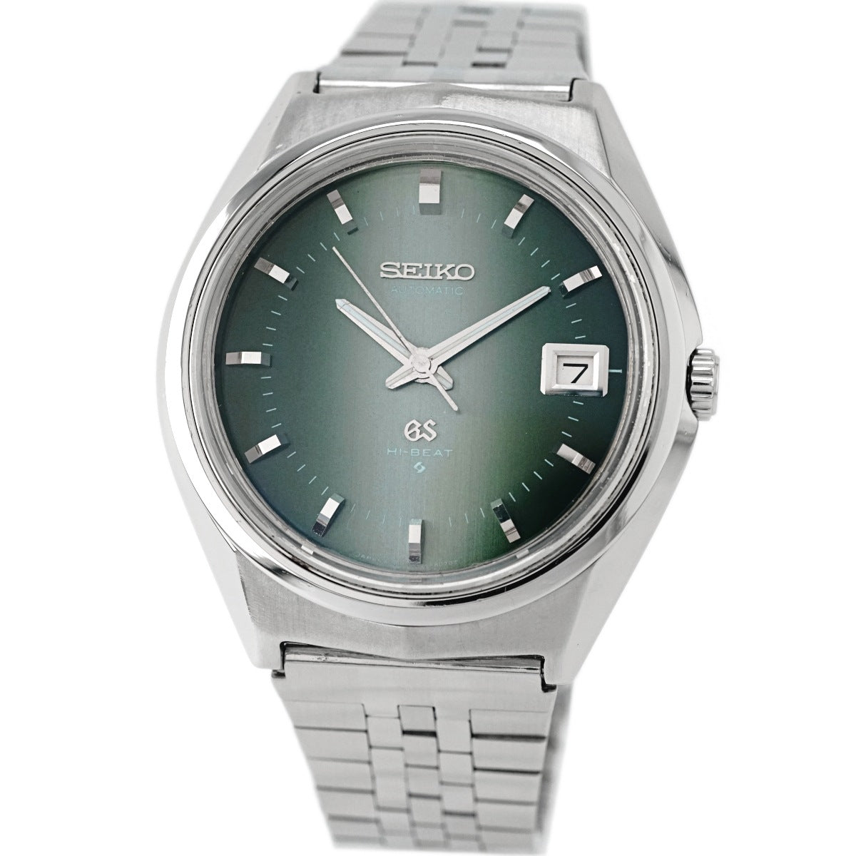 グランドセイコー 6145-8050 後期型 グリーン文字盤 自動巻 OH済 昭和47年/1972年製 Seiko