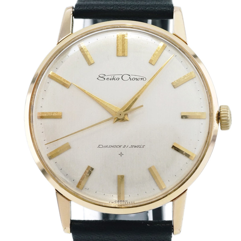 セイコー クラウン J15003E 金メッキケース Cal.560 21石手巻 OH済 昭和37年/1962年製 Seiko