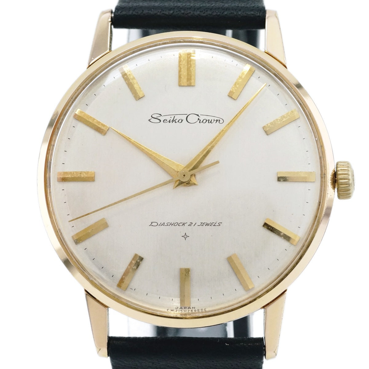 セイコー クラウン J15003E 金メッキケース Cal.560 21石手巻 OH済 昭和37年/1962年製 Seiko