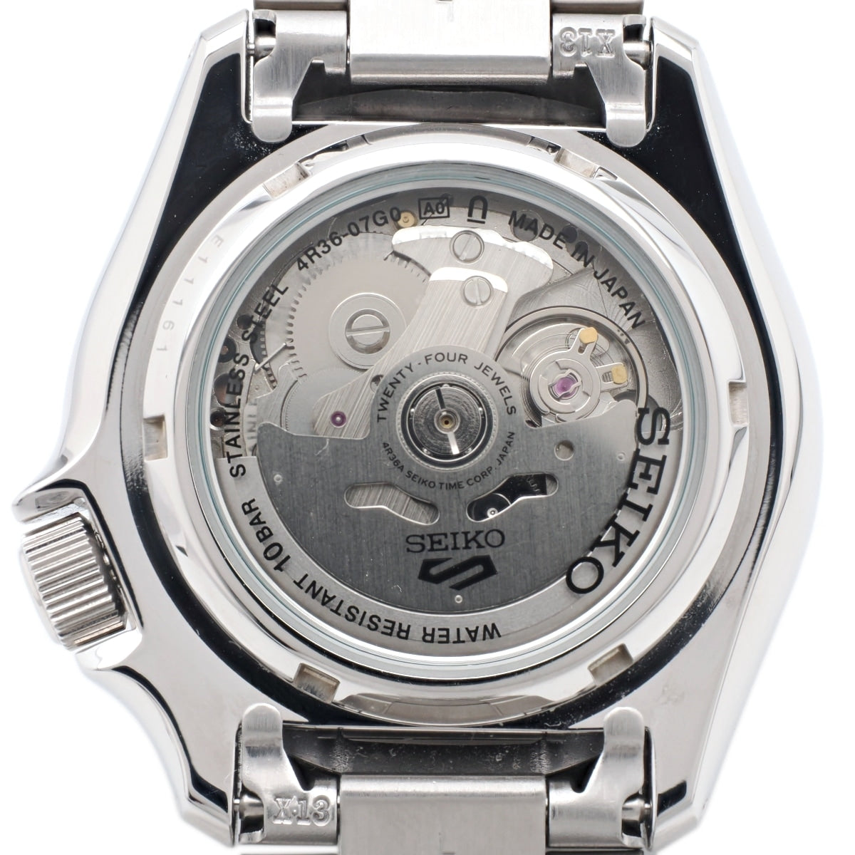 セイコー ５スポーツ メカニカル グリーン文字盤 SBSA013 4R36-07G0 自動巻 2024年購入品 USED Seiko