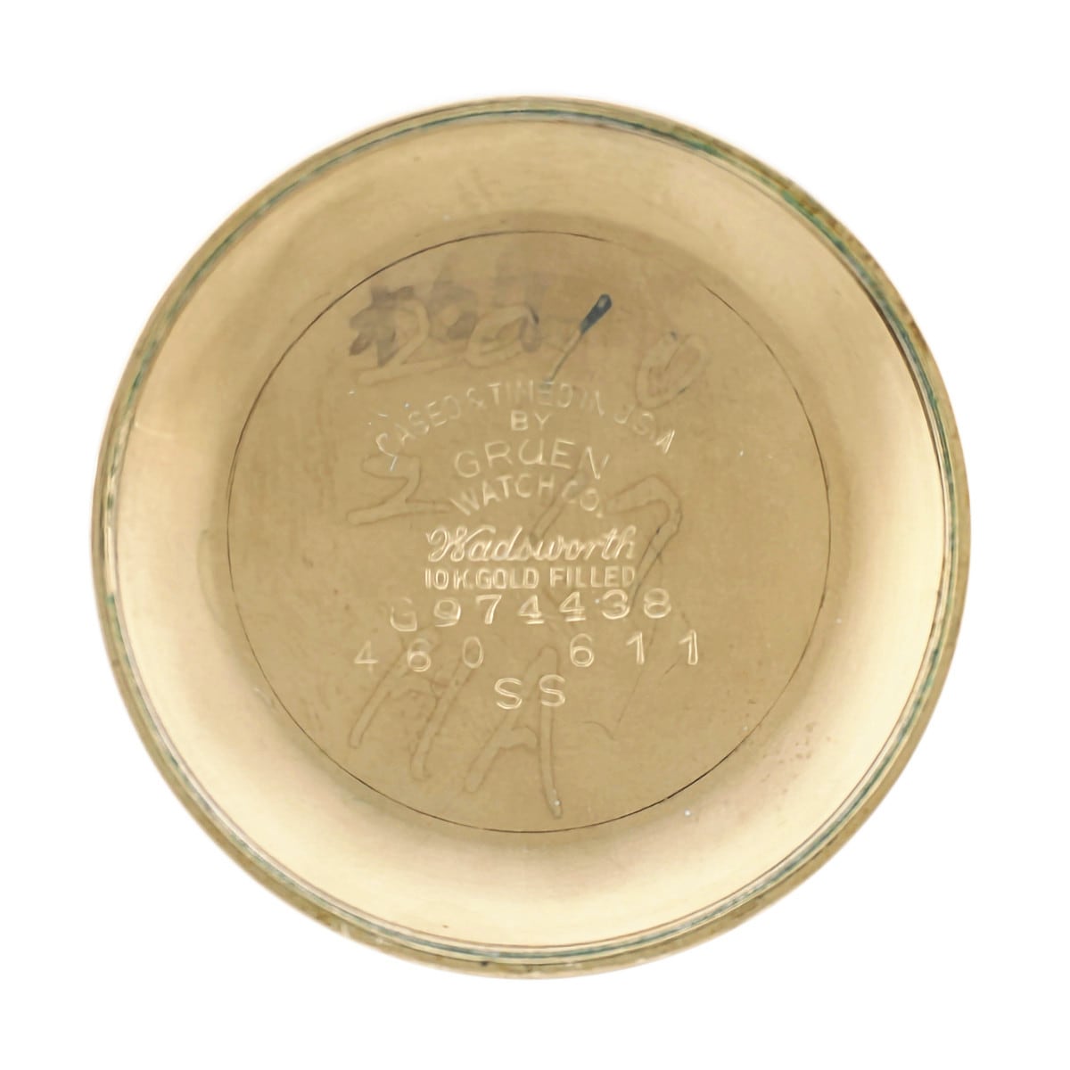グリュエン プレシジョン オートワインド 金張り ハーフローター式自動巻 Cal.460SS OH済 1948年製
