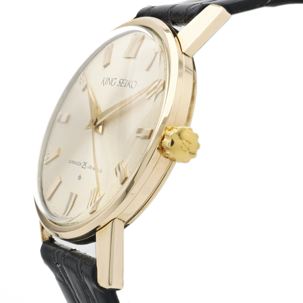 キングセイコー J14102E 1st SD文字盤 14金張り 25石 手巻 OH済 昭和36年/1961年製 King Seiko