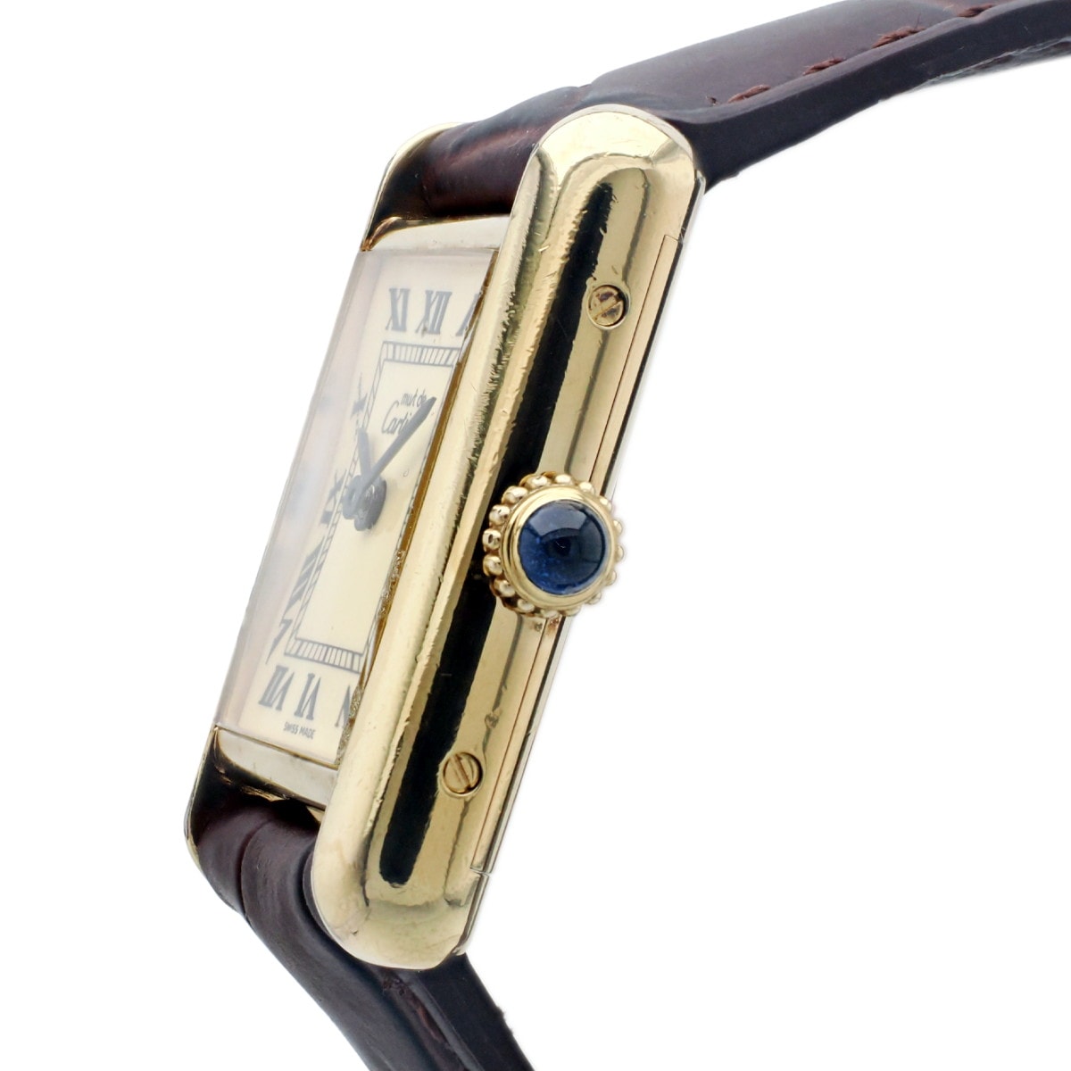Cartier Must de Cartier Tank SM Ladies' Manual-Wind, includes International Lifetime Warranty, recently serviced, purchased in 1982.