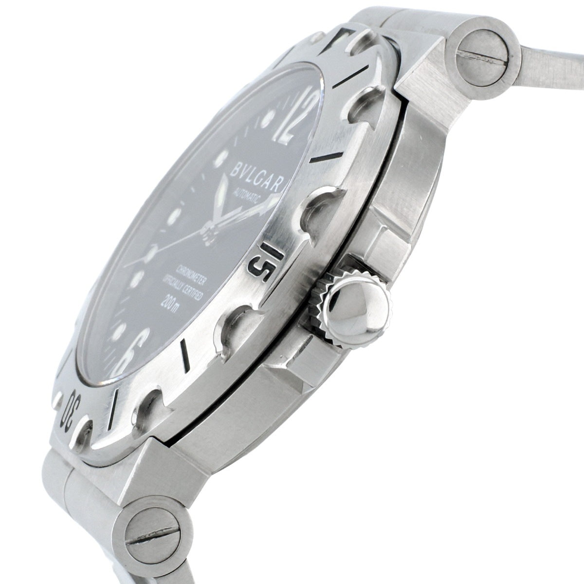 Bvlgari Diagono Scuba SD38S Cal.220-TEEE Automatic Watch, Overhauled, Purchased 2004, USED