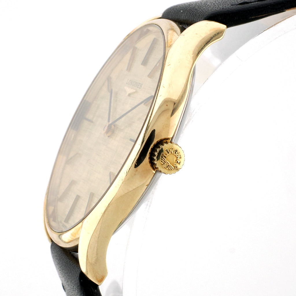 Longines Ref.4139 Ultra-thin 2-hand Mosaic Dial, Original Buckle, Cal.L847.4 17 Jewels, Manual-wind, Overhauled, Manufactured in 1977