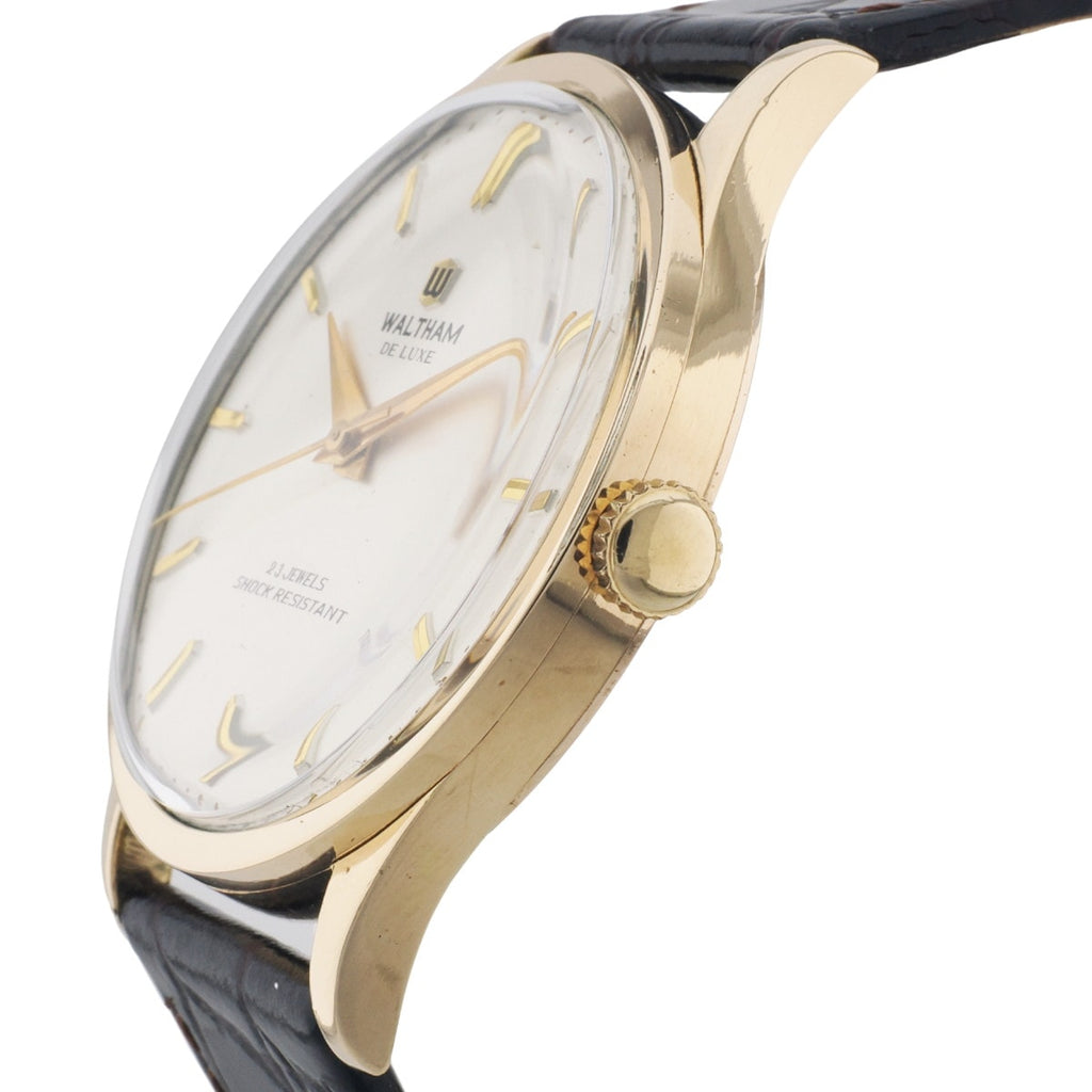 Waltham De Luxe 14KGF Gold-Filled, 23 Jewels, Rose Gold Movement, AS Cal. 1506/1507, Manual Wind, Overhauled, 1960s
