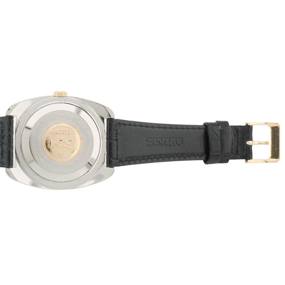 King Seiko 5621-7000 No-Date Cap Gold One-Piece Case KS Medallion Automatic, Serviced, Manufactured in 1969 (Showa 44)