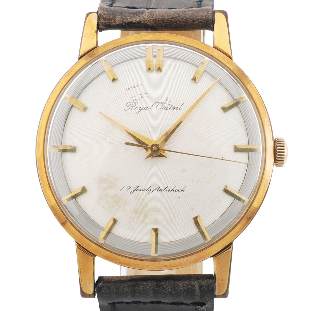 ロイヤルオリエント 金張りケース ステンレス裏蓋 I.114700 手巻 1960年代